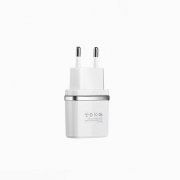 Превью Сетевое зарядное устройство HOCO C12 2USB (белое) — 2