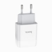 Превью Сетевое зарядное устройство HOCO C72A Glorious с кабелем micro-USB (белое) — 5