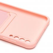 Чехол-накладка - SC304 с картхолдером для Samsung Galaxy A30s (A307F) (светло-розовая) (208732) — 2