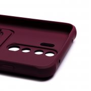 Чехол-накладка - SC304 с картхолдером для Xiaomi Redmi Note 8 Pro (208790) (бордовая) — 2