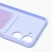 Чехол-накладка - SC304 с картхолдером для Realme 10 4G (светло-лиловая) — 2