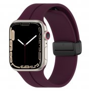 Ремешок - ApW29 для Apple Watch 41 mm силикон на магните (фиолетовый) — 1
