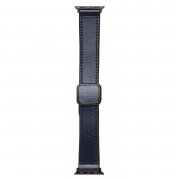 Ремешок - ApW38 Square buckle для Apple Watch 41 mm (темно-синий)