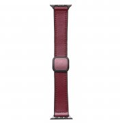 Ремешок - ApW38 Square buckle Apple Watch 49 mm экокожа (красный) — 1