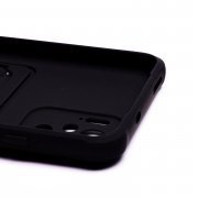 Чехол-накладка с картхолдером для Xiaomi Redmi Note 10 (черная) — 3