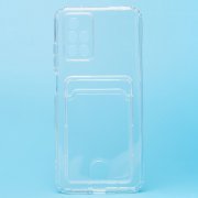 Чехол-накладка с картхолдером для Xiaomi Redmi 10 (прозрачная) — 1