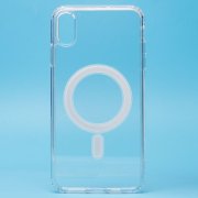 Чехол-накладка SafeMag для Apple iPhone XS Max (прозрачная) — 1