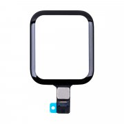 Стекло с тачскрином для Apple Watch SE 40 mm в сборе с OCA пленкой (черное) — 2