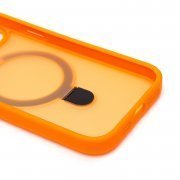 Чехол-накладка SafeMag для Apple iPhone 15 (оранжевая) — 2