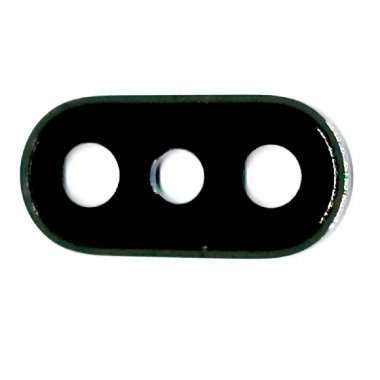 Стекло камеры в сборе с рамкой для Apple iPhone X (черное) &mdash; 2