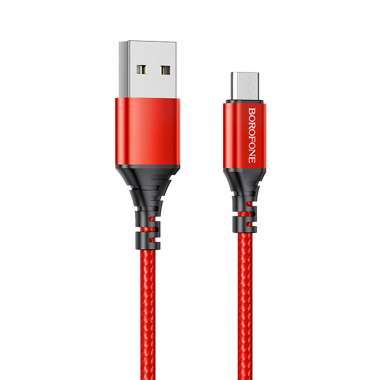 Кабель Borofone BX54 (USB - micro-USB) красный — 7