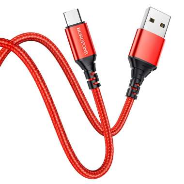 Кабель Borofone BX54 (USB - micro-USB) красный — 6