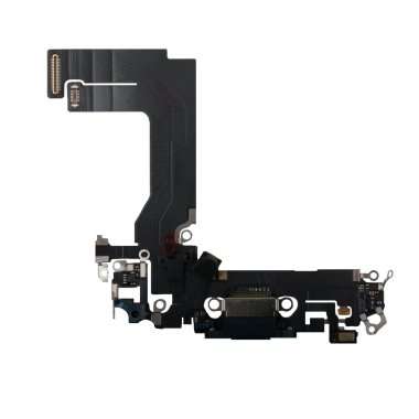 Шлейф для Apple iPhone 13 mini на разъем зарядки/микрофон (черный) Премиум — 1