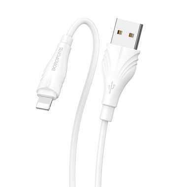 Кабель Borofone BX18 для Apple (USB - Lightning) белый (1 метр) — 8