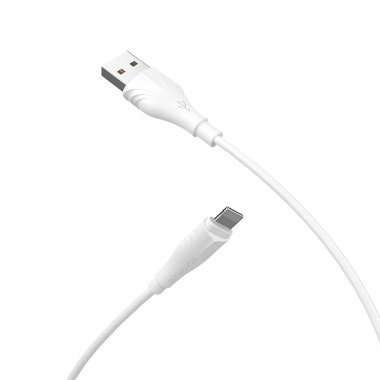 Кабель Borofone BX18 для Apple (USB - Lightning) белый (1 метр) — 6