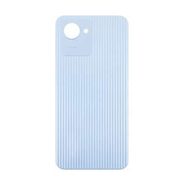 Задняя крышка для Realme C30 (голубая) — 2